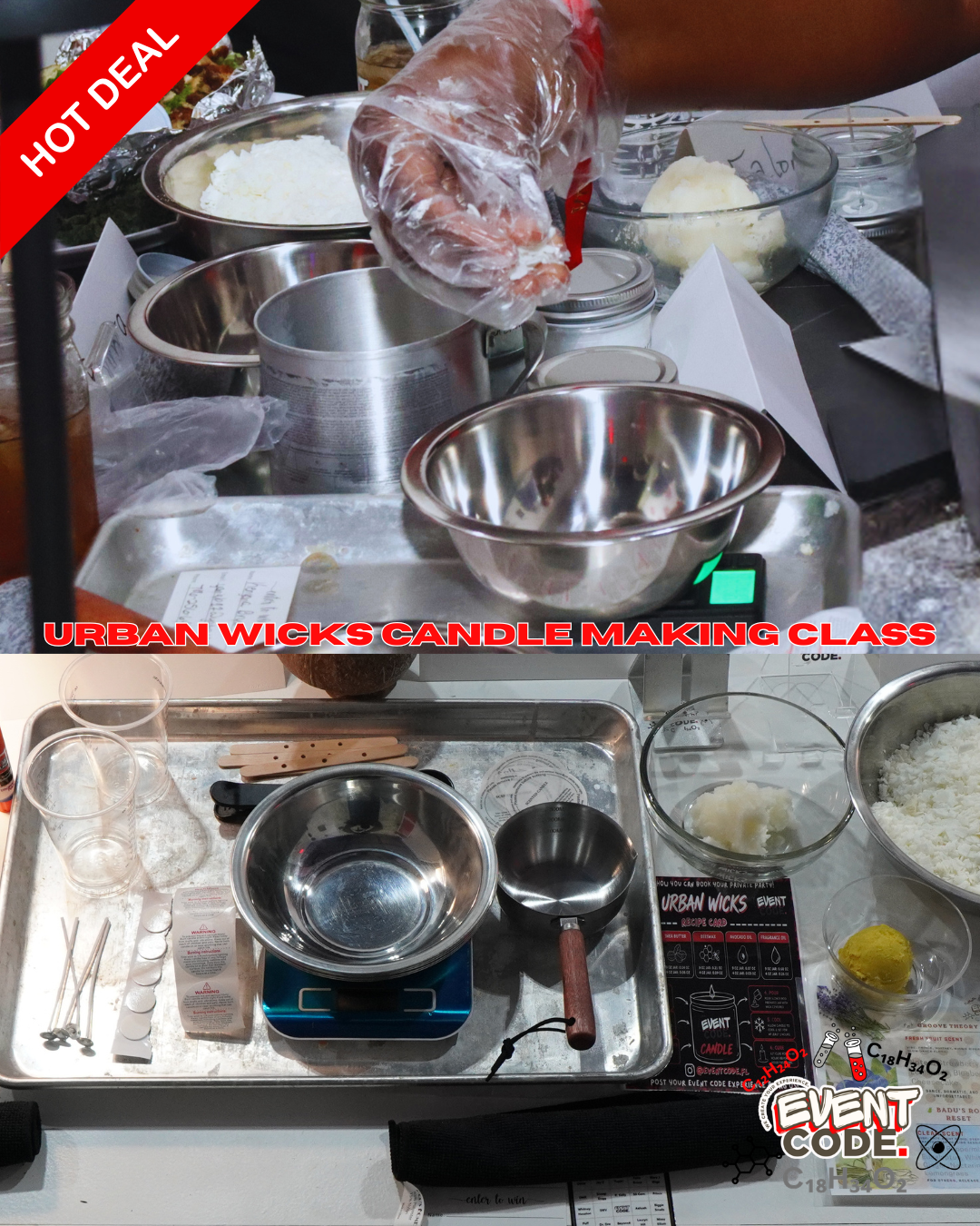 Urban Wicks Candle Making Experience - Love's Birthday