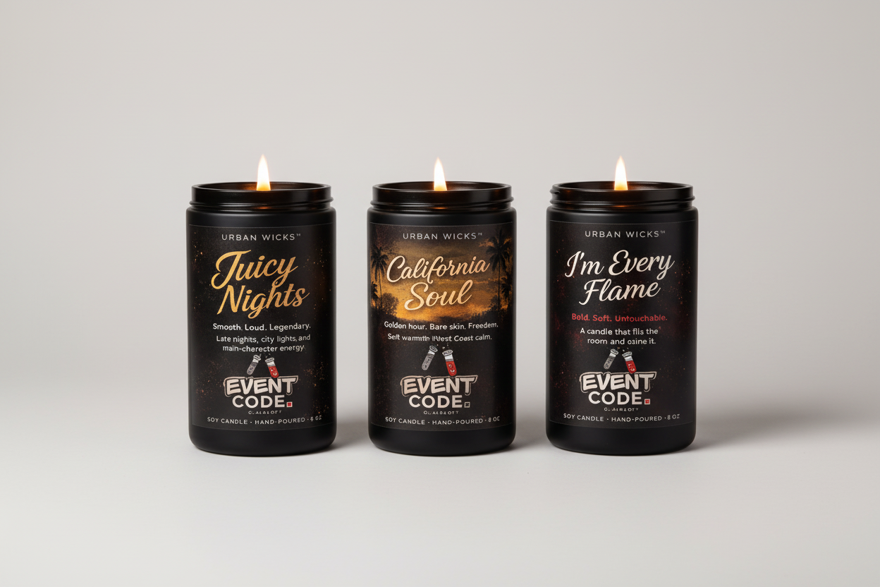 Urban Wicks Burn the 90's Candle Trio.